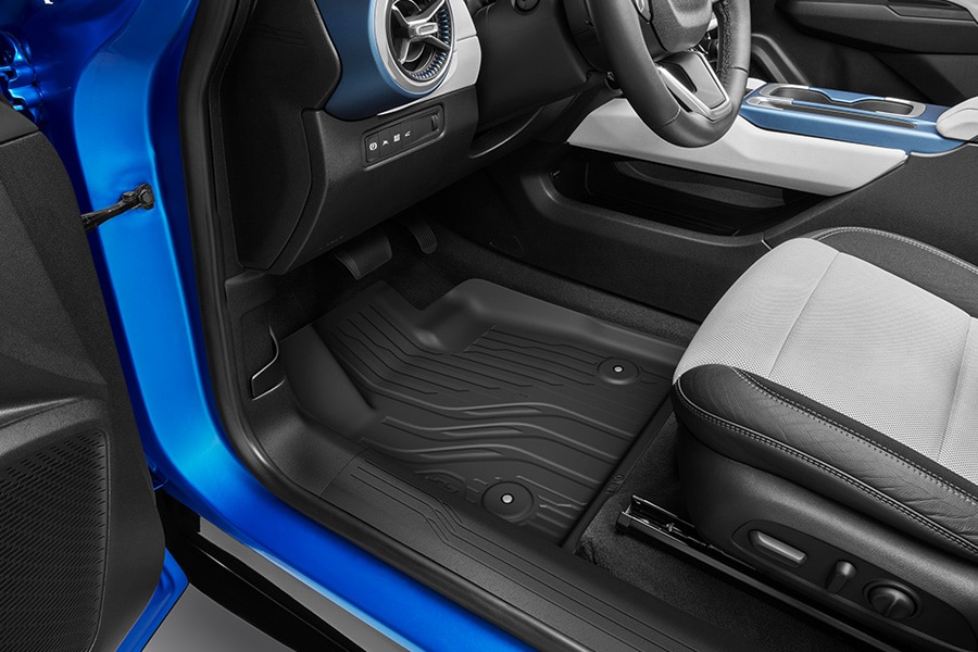 Tapetes de vinil rígidos para primera y segunda fila con emblema Chevrolet para Equinox EV 2024 SUV eléctrica deportiva